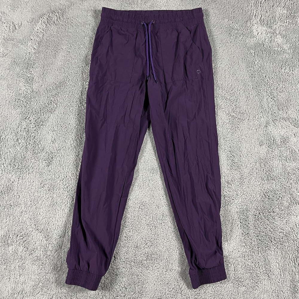 GapFit Jogger Pants Womens XS Purple Stretch Ripstop Elastic Waist Drawstring